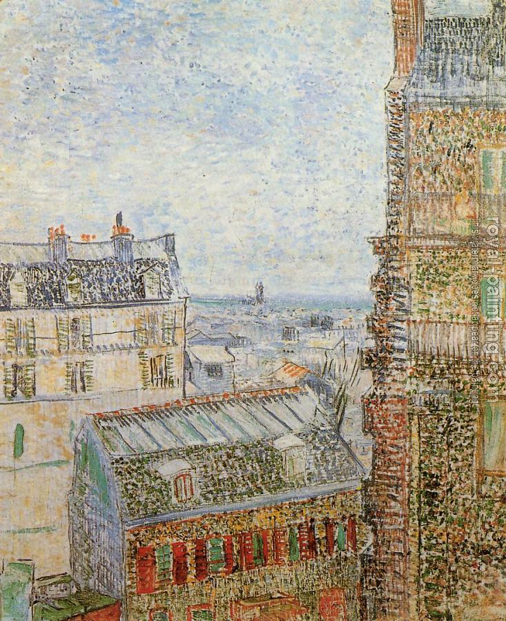 Vincent Van Gogh : The View from the Artist's Room, Rue Lepic II